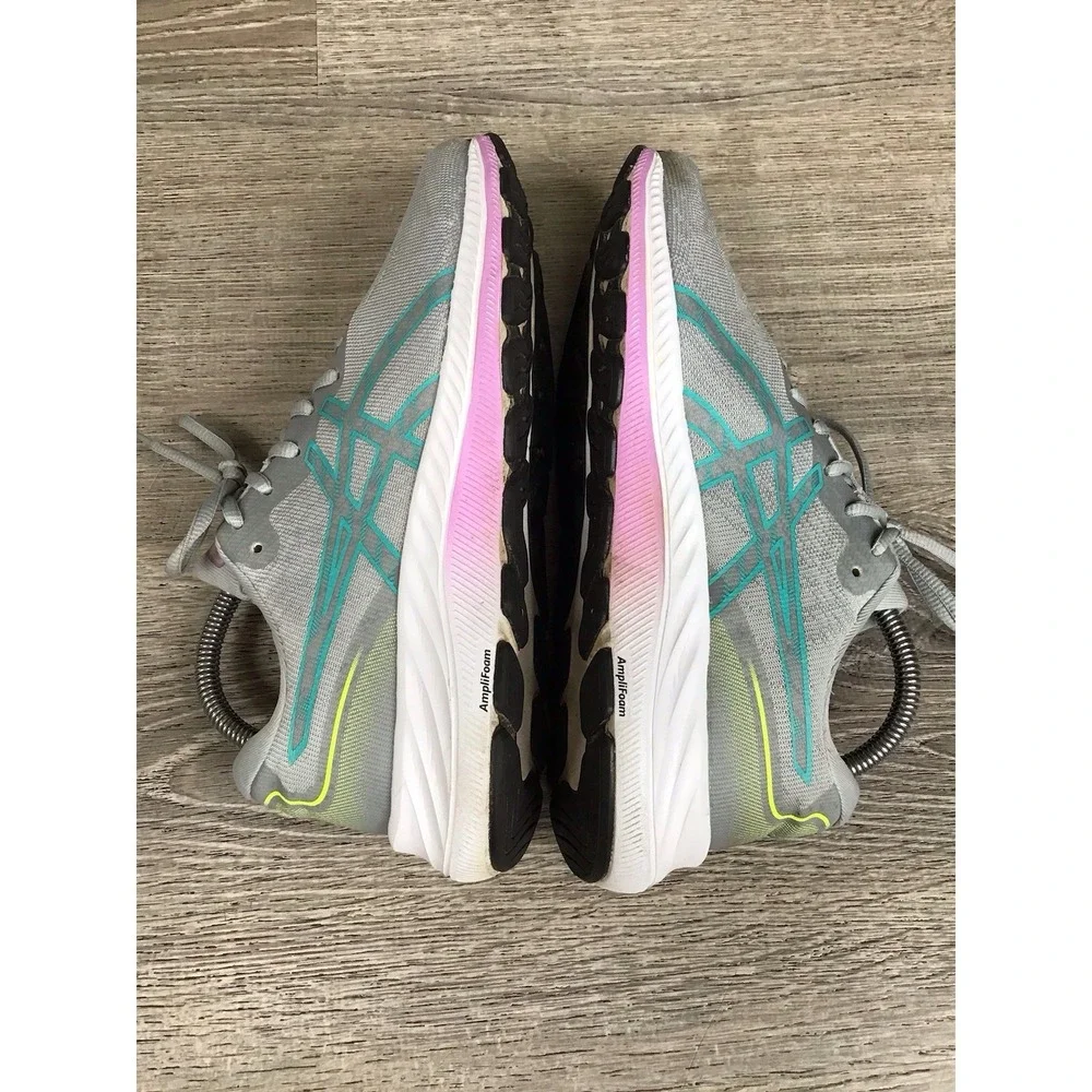 Asics Gel-Excite 9 Women's Size 9 Wide Running Shoes Piedmont Grey/Sea 1012B183